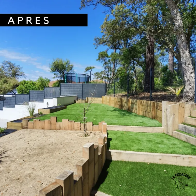 Création d'un jardin de détente à Labenne